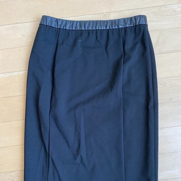 PINK Tartan Size 4 BNWT Black Vegan Leather Skirt - Picture 6 of 7